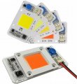Topxcdz Led 50w Cob Chip Bulbs Ac 110v Integrated Smart Ic Driver Cool White Warm Red Green Blue Yellow Pink Full Spectrum Uv