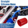 Uxcell 5 Id 6 Length 4-ply Reinforced High Temp Straight Coupler Silicone Reducer Hose Red For Car Intercooler Intake Piping