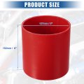 Uxcell 5 Id 6 Length 4-ply Reinforced High Temp Straight Coupler Silicone Reducer Hose Red For Car Intercooler Intake Piping