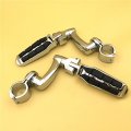 Hk Group Motorcycle Chrome Adjustable Highway Peg Mounting Kit With Footpeg Foot Rest For V-star Roadstar Suzuki Boulevard