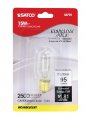Satco S4718 130v Candelabra Base 15-watt T7 Light Bulb Clear