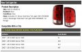 Rear Tail Light Set Compatible With 2007-2013 Gmc Sierra 1500 1st Design