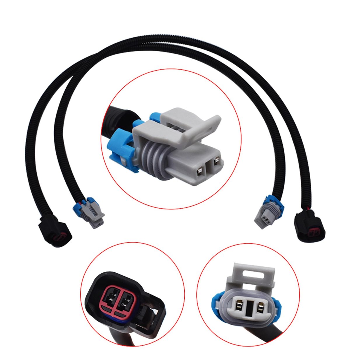 2 Pack Fuel Injector Harness Plug Replacement For Ranger 800 2011-2017 Rzr 2011-2014
