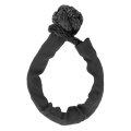 Soft Shackle 20mm 41000 Lbs Break Strength Recovery Rope With Protective Sleeve For Truck Large Suvs Offroad Vehicle Black