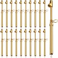 Tallew 20 Pack Dual Head Tire Pressure Gauge Heavy Duty Air For Auto Truck Car Rv Van Gage Range 10-150psi 1-10bar Gold 