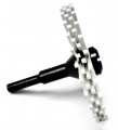 Radial Bristle Disc 3 White 120 Grit With 1 4 Mandrel 2 Brushes And Arbor Set 