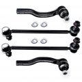 Ocpty New 4-piece Fit For 2005-2010 Toyota Sienna Front Outer Tie Rod End Sway Bar Link