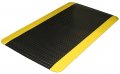 Durable Vinyl Diamond-dek Sponge Industrial Anti-fatigue Floor Mat 2 X 3 Black With Yellow Border 
