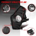 Oe Style Clear Lens Bumper Driving Fog Light Lamps W Bezel Cover Switch Compatible With Toyota Rav4 19-20
