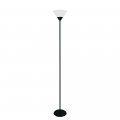 Simple Designs Lf1011-blk 1 Light Stick Torchiere Floor Lamp Black 