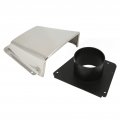 Boat Cowl Vent 304 Stainless Steel Marine Intake Ventilator Cover With Nylon Base For Boats And Yachts 5 8 X 4 2 In 