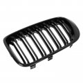 X Autohaux 1 Pair Glossy Black Car Hood Kidney Bars Front Grille Double Line 4 Door For Bmw X3 2015-2017