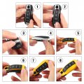X Autohaux 1 Set Silver Tone Car Remote Key Cover Fob Abs Case Shell For Porsche Cayenne Panamera Macan