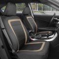 Car Seat Covers And Floor Mats Full Set With Beige Accent A Breathable Mesh Protector Interior Two Tone For Auto Truck Van Suv