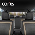 Car Seat Covers And Floor Mats Full Set With Beige Accent A Breathable Mesh Protector Interior Two Tone For Auto Truck Van Suv