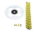 Fits Honda Trx250r 250r 520-96 Yellow Non O Ring Chain Sprocket Silver 13 39 
