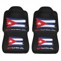 Vintage Cuba Cuban Flag Car Front Seat Covers Set Of 2 Washable Breathable Vehicle Cushion Protector For Sedan Truck Automotive