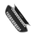 Front Upper Bumper Grille Black And Chrome Replacement For Spark 2019 2020 2021 2022 Part Number 42687998