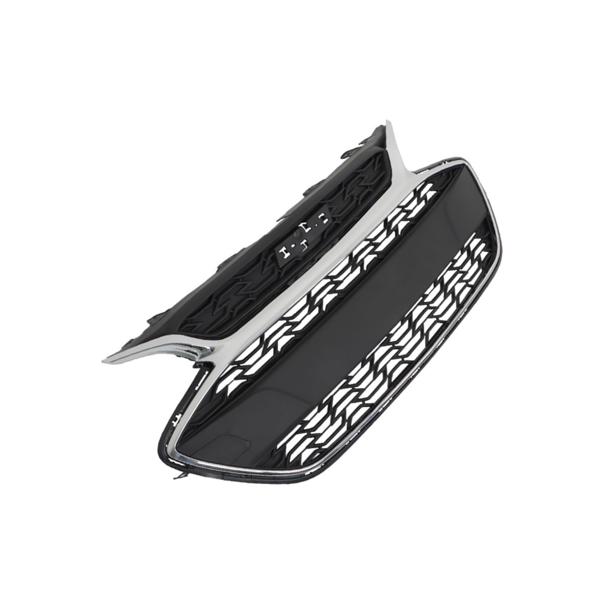 Front Upper Bumper Grille Black And Chrome Replacement For Spark 2019 2020 2021 2022 Part Number 42687998