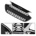 Front Upper Bumper Grille Black And Chrome Replacement For Spark 2019 2020 2021 2022 Part Number 42687998