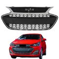 Front Upper Bumper Grille Black And Chrome Replacement For Spark 2019 2020 2021 2022 Part Number 42687998