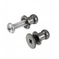 Uxcell 5mm Head Dia Round Knobs Pull Handle 36pcs Zinc Alloy For Drawer Pulls Gift Box Cabinet Door With Screws Black