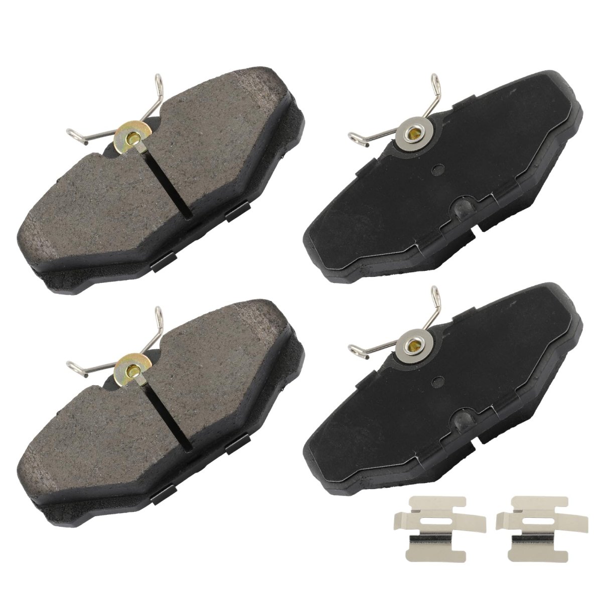 D610 Rear Disc Brake Pad Set For Ford Taurus 1993 To 2005 Lincoln Continental 2002 Mercury Sable Ceramic With Hardware