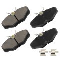 D610 Rear Disc Brake Pad Set For Ford Taurus 1993 To 2005 Lincoln Continental 2002 Mercury Sable Ceramic With Hardware 