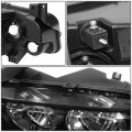 Auto Dynasty Oe Style Black Housing Clear Corner Headlight Corner Lamps Tool Kit Compatible With Dodge Charger 06-10