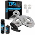 Front Brake Pad And Rotor Kit With Chemical Semi Metallic For 1994 1996 Ford Bronco F 150 Bka15768 