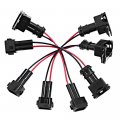 4pcs Obd2 To Obd1 Ev1 Fuel Injector Adapter Conversion Harness Replacement For Honda Acura