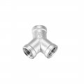 Uxcell Stainless Steel 304 Cast Pipe Fitting 1 4 Bspt Female Class 150 Y Shaped Connector Coupler