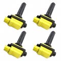 Ignition Coil Pack Of 4 Replacement For Chevrolet Tracker 1999-04 L4 2 0l Suzuki Vitara Replace Uf237 Yellow 