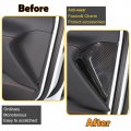 Carbon Fiber Car Interior Door Panel Trim Cover Compatible With Corvette C8 Stingray 2020 2021 2022 2023 Inner Side Strip