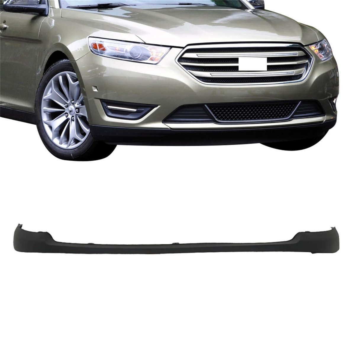 Lower Bumper Cover Front Valance Plastic Replacement For 2010 2011 2012 Taurus Ag1z17d957cc Fits Sel Se Sho Limited Sedan 4