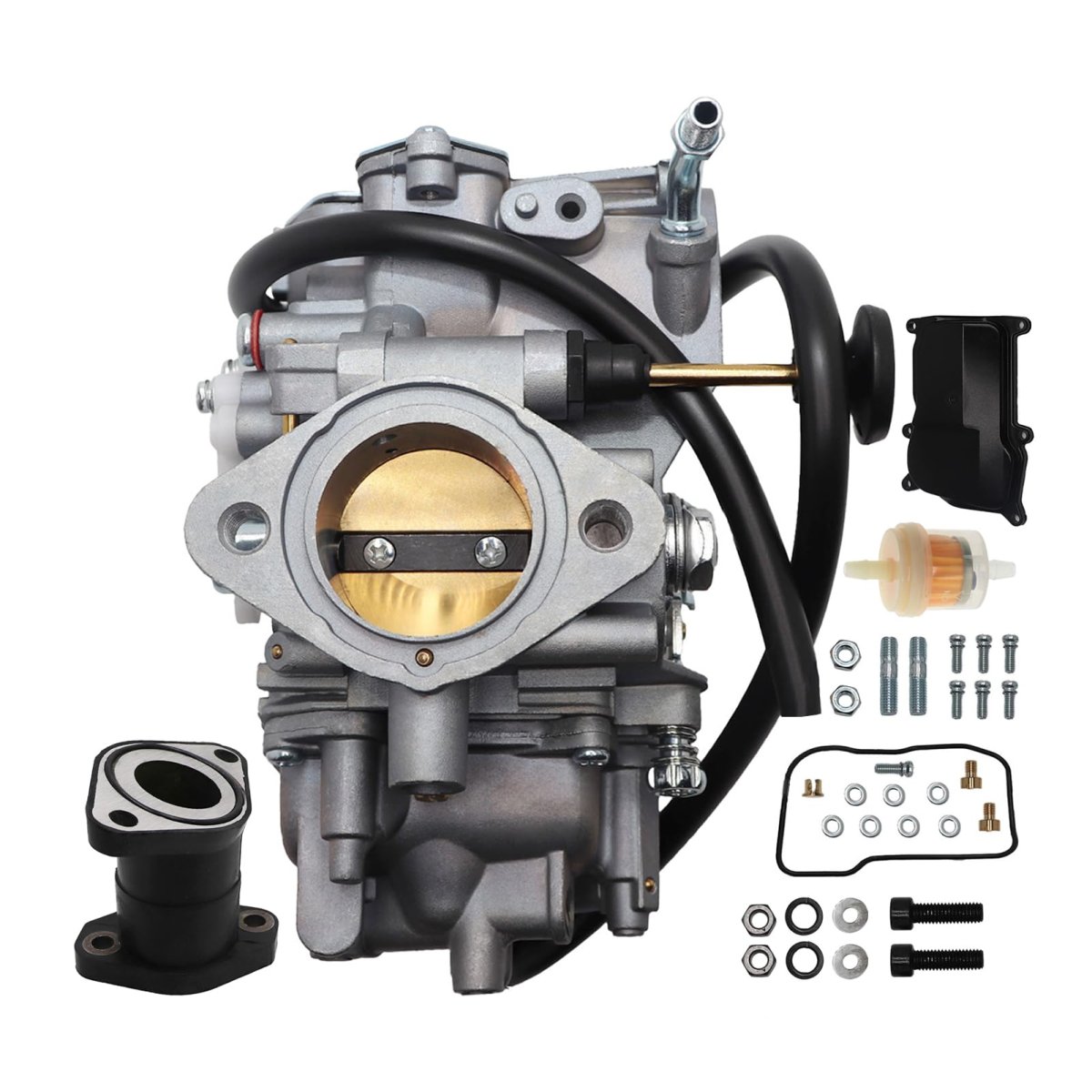 Carburetor And Intake Manifold Boot For Yamaha Big Bear 350 Yfm350fw 1987 1998 Kodiak 400 Yfm400fw 1993 Moto 4 Yfm350er 1995