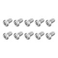 10pcs Torx Security Machine Screws 4-20 X 1 2 304 Stainless Steel Tamper Resistant Button Head Bolt Full Thread For Anti-theft 