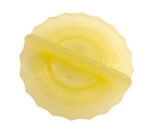 19 1962 Corvette Master Cylinder Cap Yellow Nylon Plastic 1 75 In Top 1 25 Diameter Bottom Part Number