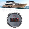 Voltage Gauge Marine Meter8-32v Display Rustproof Steel Volt Digital Ip67 Universal Led Voltmeterfor Cars Boatsvoltmeter White