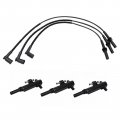 Spark Plug Wire Set With Ignition Coil Pack 4 Piece Mechanics Choice For 2009 Mitsubishi Raider V6 3 7l