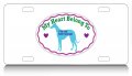 My Heart Belongs To Italian Greyhound Aluminum License Plate Auto Suv Truck Tag J33 