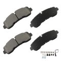 D2281 Rear Disc Brake Pad Set With Hardware For Ford Transit 350 Hd 2020 2023 V6 3 5l Metal Pads 