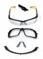 Onguard Safety Rxable Eyewear Og-225sfdd W Full Dust Dam Black Yellow Medium 