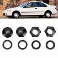 Fydun Rear Glass Strut Hardware Kit Aluminum Windshield Repair For Honda Civic 1992-1995 Crv 1997-2001