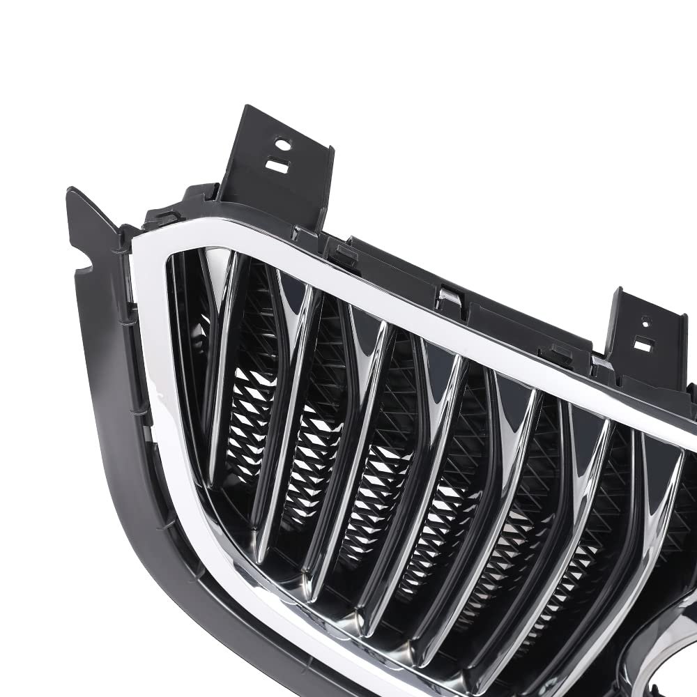 Front Bumper Grille Radiator Gloss Grid Grill For Buick Envision 2015 2016 2017 Black Mesh Upper Abs Plastic Replacement Part