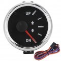 Boat Trim Gauge 52mm 2in Up-dn 0-190ohm Signal Tilt Indicator Red Backlight Black