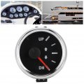 Boat Trim Gauge 52mm 2in Up-dn 0-190ohm Signal Tilt Indicator Red Backlight Black