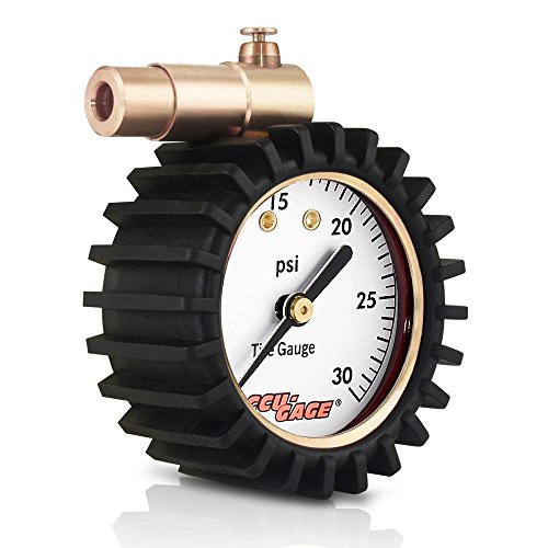 Accugage Fat Bike Presta Valve Low Pressure Bicycle Tire Gauge 30psi
