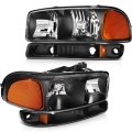 Headlights For 1999 2000 2001 2002 2003 2004 2005 2006 Gmc Sierra 1500 1999-2006 Yukon 2000-2006 Xl Pair Headlight Assembly