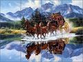 Western Art Ceramic Tile Mural Backsplash The Shortcut By Jack Sorenson 17 X 12 75 4 25 Tiles 